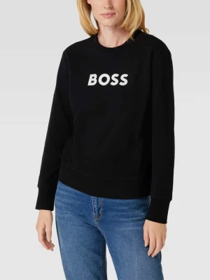 Bluza z nadrukiem z logo model ‘ELABOSS’ Boss Orange