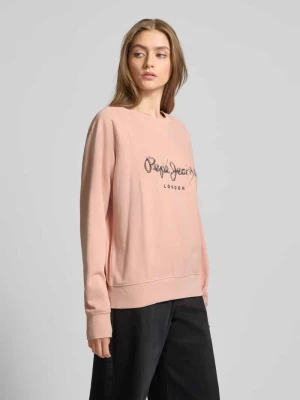 Bluza z nadrukiem z logo model ‘LUPITA’ Pepe Jeans