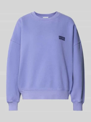 Bluza z nadrukiem z logo model ‘PLIZZY’ American vintage