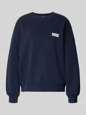 Bluza z nadrukiem z logo model ‘PLIZZY’ American vintage