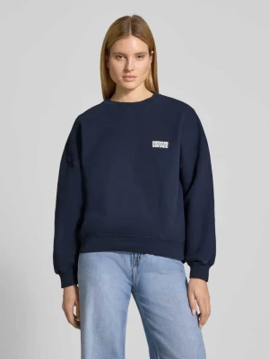 Bluza z nadrukiem z logo model 'PLIZZY' American vintage