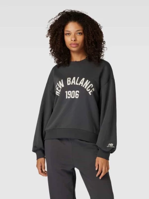 Bluza z nadrukiem z logo New Balance
