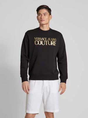 Bluza z nadrukiem z logo Versace Jeans Couture