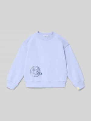 Bluza z nadrukiem z motywem i okrągłym dekoltem BILLIEBLUSH