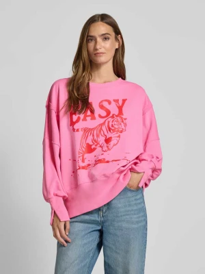 Bluza z nadrukiem z motywem i okrągłym dekoltem miss goodlife
