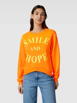 Bluza z nadrukiem z napisem model ‘SMILE AND HOPE’ miss goodlife