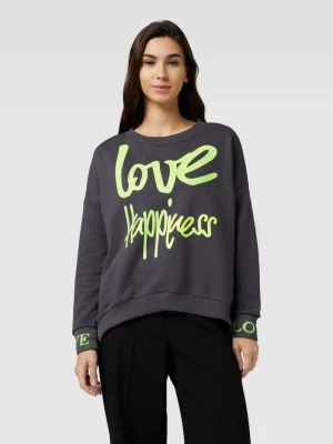 Bluza z nadrukowanym napisem model ‘LOVE HAPPINESS’ miss goodlife