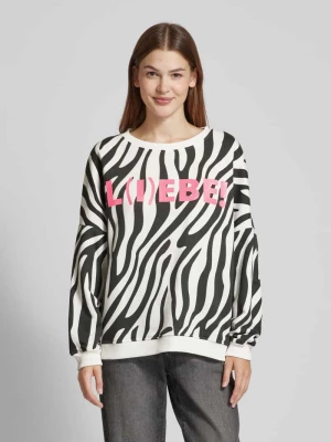 Bluza z nadrukowanym napisem model ‘Zebra’ miss goodlife