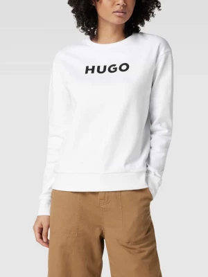 Bluza z napisem z logo HUGO