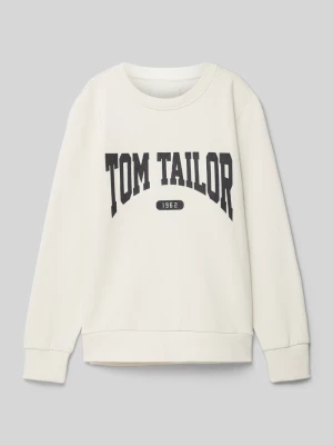 Bluza z napisem z logo Tom Tailor