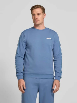 Bluza z naszywką z logo i okrągłym dekoltem EA7 Emporio Armani