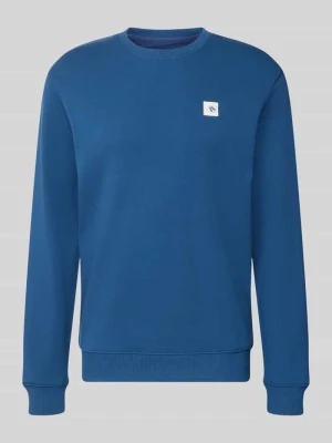 Bluza z naszywką z logo i okrągłym dekoltem Scotch & Soda Granatowy