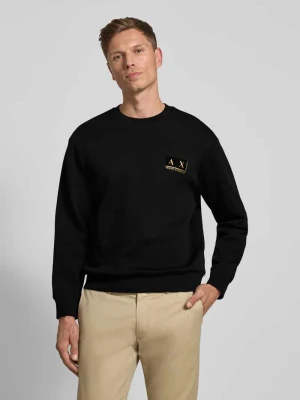 Bluza z naszywką z logo model ‘FELPA’ Armani Exchange