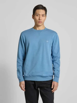 Bluza z naszywką z logo model ‘Westart’ Boss Orange