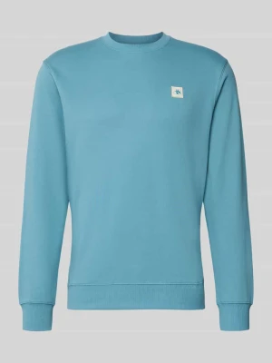 Bluza z naszywką z logo Scotch & Soda Błękitny