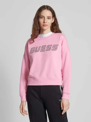 Bluza z obniżonymi ramionami i nadrukiem z logo Guess Activewear