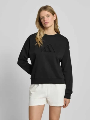 Bluza z obszyciem kamieniami stras i okrągłym dekoltem adidas Sportswear