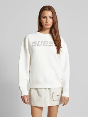 Bluza z obszyciem kamieniami stras model ‘CECILIA’ Guess Activewear