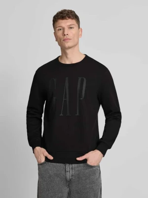 Zdjęcie produktu Bluza z okrągłym dekoltem i logo GAP Czarny