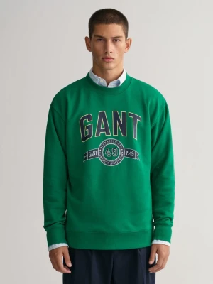 Zdjęcie produktu Bluza z Okrągłym Dekoltem I Motywem Retro Crest GANT