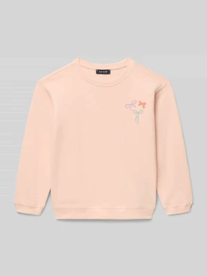 Bluza z okrągłym dekoltem i nadrukiem z motywem BLUE SEVEN Różowy