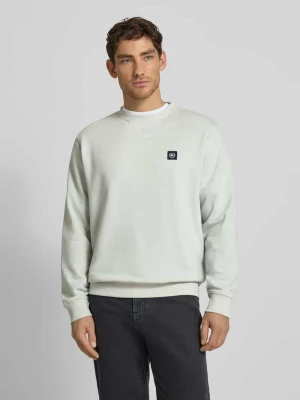 Bluza z okrągłym dekoltem i naszywką z logo Lerros