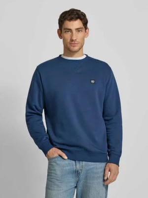 Bluza z okrągłym dekoltem i naszywką z logo Lerros