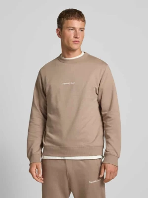 Bluza z okrągłym dekoltem i wyhaftowanym logo jack & jones