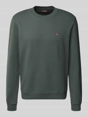 Bluza z okrągłym dekoltem i wyhaftowanym logo Napapijri