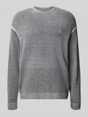 Bluza z okrągłym dekoltem model 'DAMSVILLE' American Vintage Średnioszary