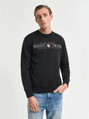 Bluza z okrągłym dekoltem z grafiką GANT