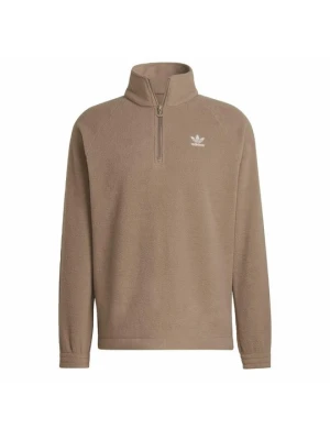 Bluza z polaru adidas Originals brązowy