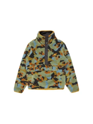 Bluza z polaru Billabong zielony melanż