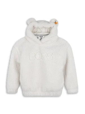 Bluza z polaru Boss mleczny