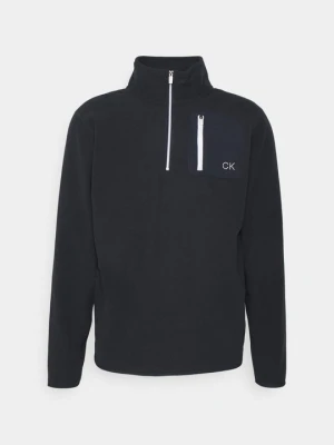 Bluza z polaru Calvin Klein granatowy