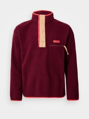 Bluza z polaru Columbia ciemnoczerwony