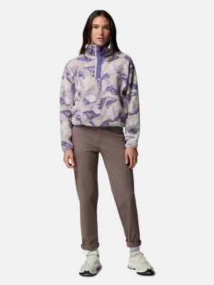 Bluza z polaru Columbia fioletowy melanż