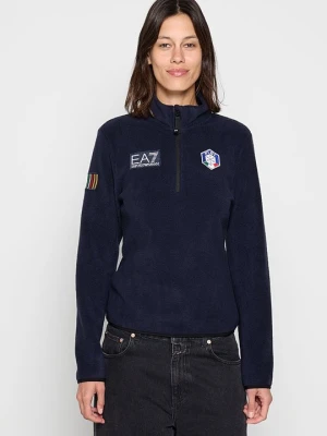 Bluza z polaru EA7 Emporio Armani granatowy