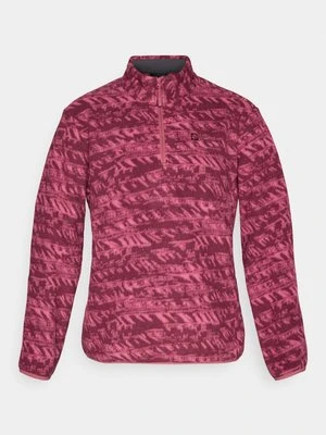 Bluza z polaru Jack Wolfskin jagodowy