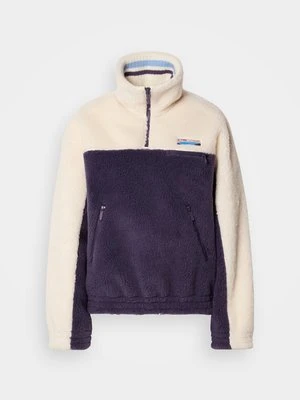 Bluza z polaru Lacoste fioletowy