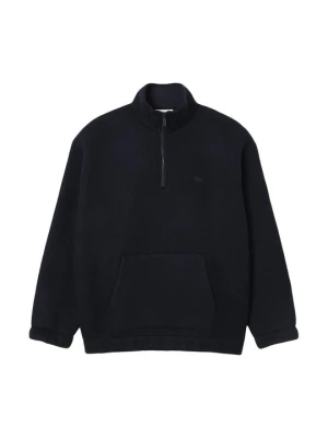Bluza z polaru Lacoste granatowy