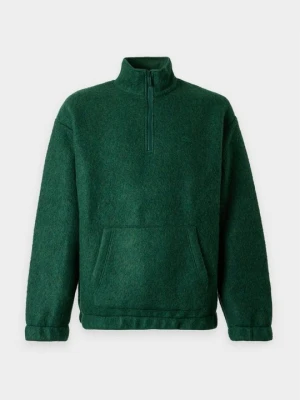 Bluza z polaru Lacoste zielony