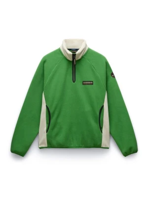 Bluza z polaru Napapijri jasnozielony