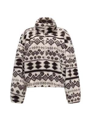 Bluza z polaru Only pomarańczowy melanż