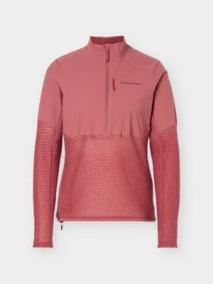 Bluza z polaru Peak Performance jasnoczerwony