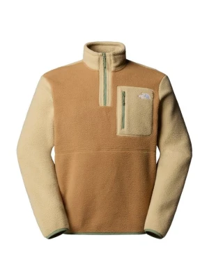Bluza z polaru The North Face brązowy