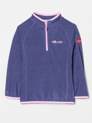 Bluza z polaru Trollkids fioletowy