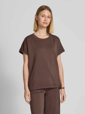 Bluza z prążkowanym, okrągłym dekoltem model ‘BANU’ Soyaconcept