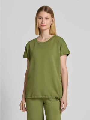 Bluza z prążkowanym, okrągłym dekoltem model ‘BANU’ Soyaconcept