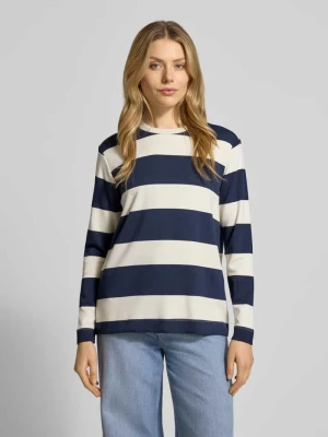 Bluza z prążkowanym, okrągłym dekoltem model ‘BARNI’ Soyaconcept